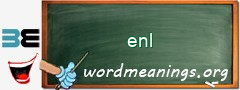 WordMeaning blackboard for enl